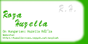 roza huzella business card